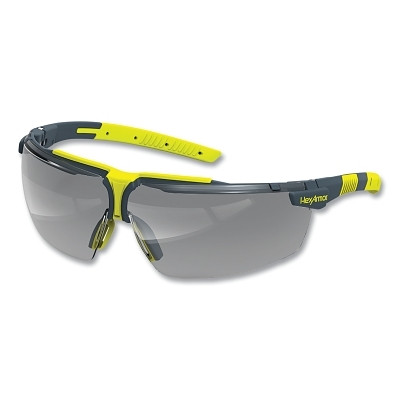 HexArmor 11-19004-08 VS300/VS300G Anti-Fog Safety Glasses, VS300, Variomatic, TruShield, Gray/Lime