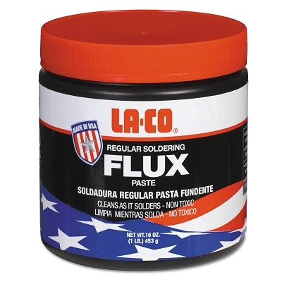LA-CO 22107 Regular Flux Paste, Jar, 1 lb