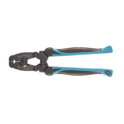 Oetiker 14100498 Compound Action Pincer, HIP 2000, Side Jaw, Straight Handles, Blue/Black