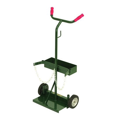Harper Trucks 14071 Series 140 Truck, Holds 2 Cylinders, 7 in to 8 in dia, 6 in Semi-Pneumatic/B.B. Wheels