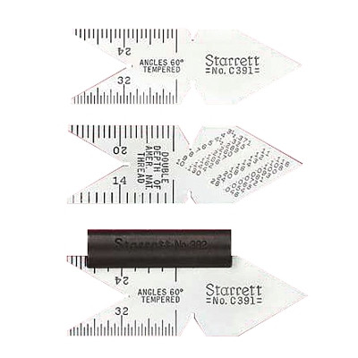 L.S. Starrett 51475 Center Gauges, Inch, Spring Steel