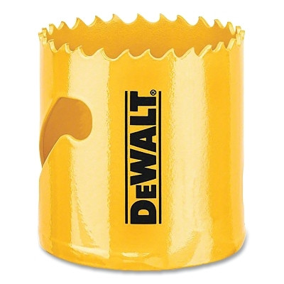 DeWalt DAH180098 Bi-Metal Hole Saw, 2-3/16 in dia, 1-3/4 in Cutting Depth, Yellow