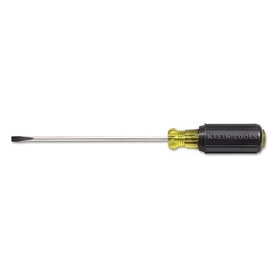 Klein Tools 6013 Cabinet-Tip Cushion-Grip Screwdriver, 3/16 in, 6 3/4 in Overall L