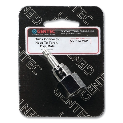 GENTEC QCHTXMSP Quick Connectors B Fitting Half, Oxygen, Male Plug