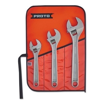 Proto 795A Adjustable Wrench Set, 8 in, 10 in, 12 in