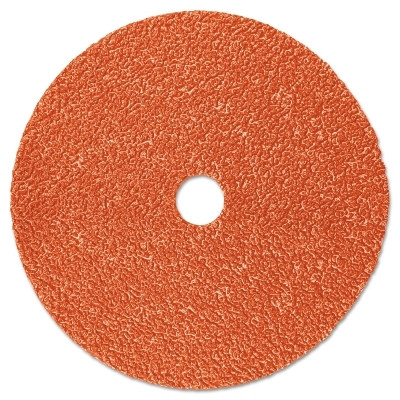 3M 7100099287 Fibre Disc 787C, Precision Shaped Ceramic, 4-1/2 in dia x 7/8 in Center Hole, 60+ Grit, Die 450E
