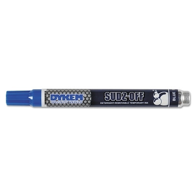 DYKEM 91938 SUDZ OFF Detergent Removable Temporary Marker, Blue, Medium