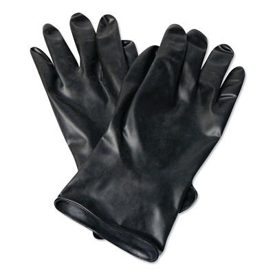 North by PIP B1318 Chemical Resistant Butyl Glove, Size 8, Black, 13 mil, Smooth