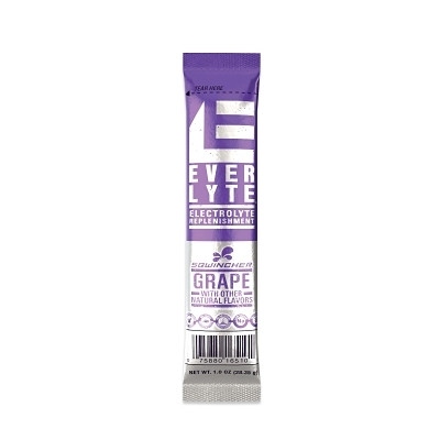 Sqwincher 159060968 EverLyte Sticks On-the-Go Hydration Powder Packet, 1.26 oz, Packet/Sticks, Yields 20 fl oz, Grape, 100 EA/CA