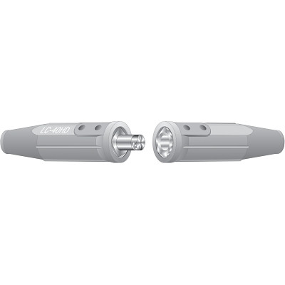 Lenco 05040 Cable Connector, Single Oval Point Screw Connection, Male/Female, 1/0 to 2/0 AWG Cap, Black