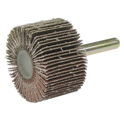 Weiler 52010 Tiger Mounted Flap Wheels, 1 1/2 in, 80 Grit, 25,000 rpm