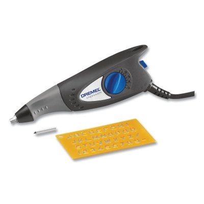 Dremel 290-02 Engraver, 115 V AC, 7200 SPM, Includes Carbide Engraving Point/Letter and Number Stencils