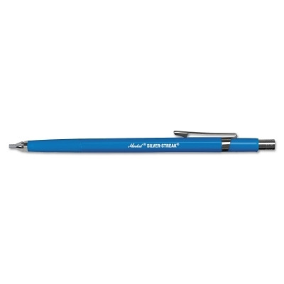 Markal 96006 Silver-Streak Metal Marker with Mechanical Holder, Silver, 1/8 in dia, Round