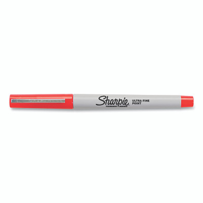 Sharpie 37002 Ultra Fine Tip Permanent Marker, Red, Narrow