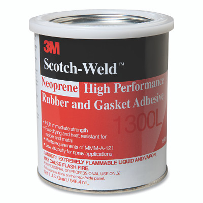 3M 7000000806 Neoprene High Performance Rubber and Gasket Adhesive, Yellow, 1 Quart Can