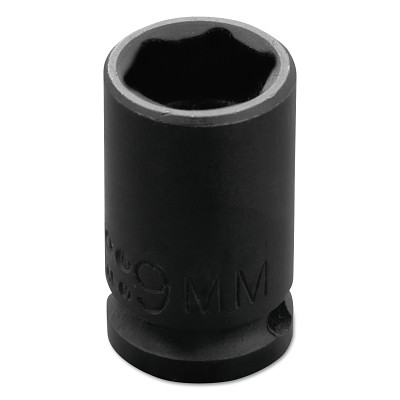Proto J6909M Torqueplus Metric Impact Sockets 1/4 in, 1/4 in Drive, 9 mm, 6 Points