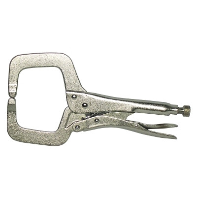 Anchor Brand AB11RI Locking C-Clamp, 2.625 in Throat Depth, 11 in OAL, Chrome, 3-3/4 in Opening Size