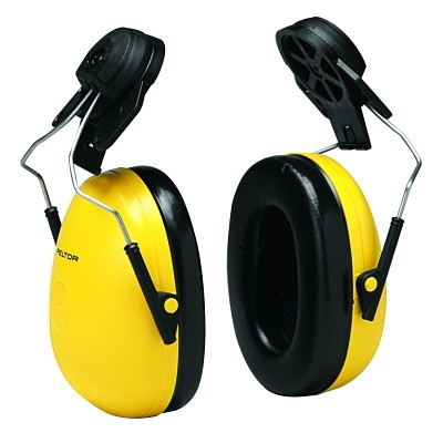 3M 7000002326 PELTOR Optime 98 Earmuff, 23 dB NRR, Yellow, Cap Mount