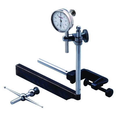 L.S. Starrett 50697 196 Series Universal Back-Plunger Dial Test Indicator, 0-100, Adptr/Attach/Case