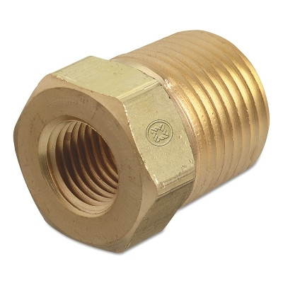 Western Enterprises BB24HP Pipe Thread Bushings, 3,000 PSIG, Brass, 1/4 in (NPT);1/8 in (NPT)
