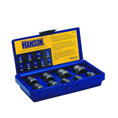 Irwin Hanson 54009 9-pc Fractional Bolt Extractor Set