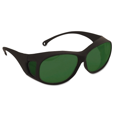 KleenGuard 21917 V50 OTG Safety Glasses, IRUV Shade 5.0 Polycarbonate Lens, Uncoated, Black, Nylon