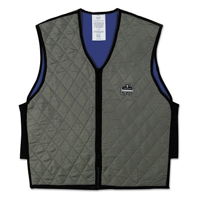 Ergodyne 12546 Chill-Its 6665 Evaporative Cooling Vest, 2X-Large, Gray