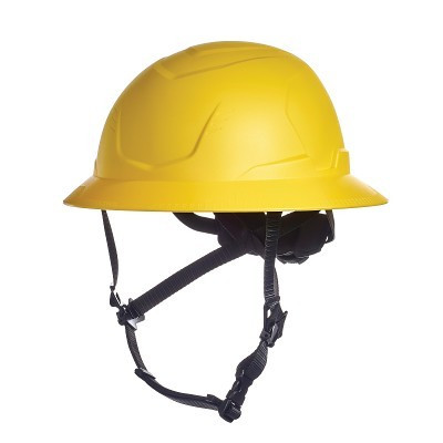 MSA  V-Gard H2 Safety Helmet, Type II, Full Brim, Rachet Suspension, Non-Vented, Mips System, Yellow
