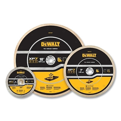 DeWalt DW47457 XP7 Tile Diamond Blade, 4 in dia, 0.625 in Arbor, 15200 RPM