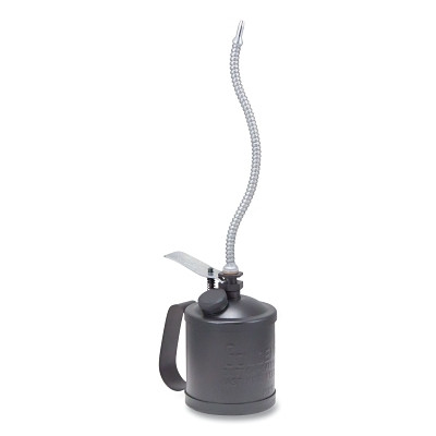 Goldenrod 120C3 Heavy Duty Pump Oiler, 1 pt, Lever Action, 10 in Flexible Spout, Powder-Coated Matte Black