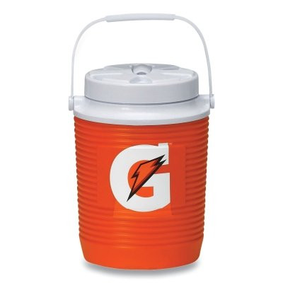 Gatorade 50423SM-23 Beverage Cooler, 1 gal, Orange/White