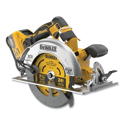 DeWalt DCS590WW1 20V MAX* XR Brushless Cordless Circular Saw, 20 V, 7-1/4 in Blade, 5/8 in dia AH, 5500 RPM, Kit with 8.0 Ah Battery/Charger