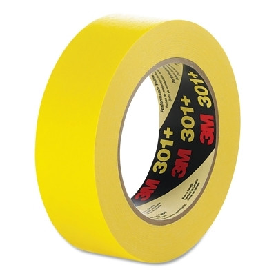 3M 7000124890 Performance Yellow Masking Tape, 36 mm x 55 m, 6.3 mil