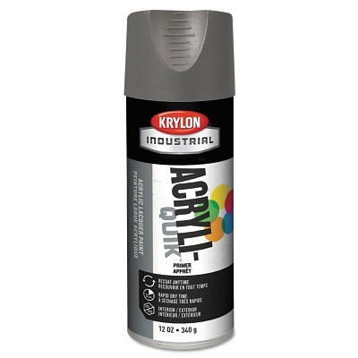Krylon K01318A07 Primer, 12 oz, Aerosol Can, Gray