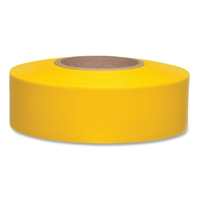 Presco TFY Taffeta Flagging Tape, 1-3/16 in x 300 ft, Yellow