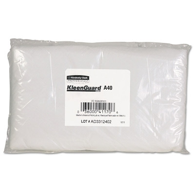 KleenGuard 44480 A40 Liquid and Particle Protection Sleeve Protector, 18 in L, Elastic Bicep/Wrist Closures, One Size Fits Most, White