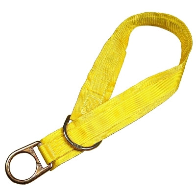 DBI-SALA 1003000 Web Tie-Off Adaptor, 3 ft, Pass-Thru D-Ring, 310 lb Load Cap, 5000 lb Break Strength