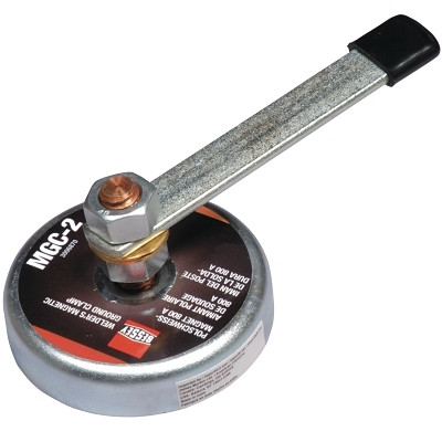 BESSEY MGC2 MGC Magnetic Ground Clamp, 250 A, 3-1/2 in dia, Steel/Copper