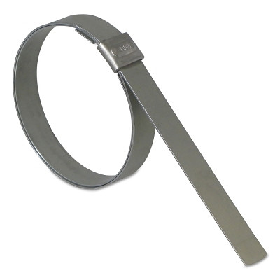 Band-It JS2019 Junior Smooth ID Clamp, 13/16 in dia, 3/8 in W, Stainless Steel 201