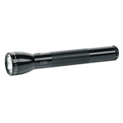 MAGLITE ML300LS3016 ML300L Series Flashlight, 3 D Cell (Not Included), 746 Lumens, Black, 6 EA/BX, Blister Packaging