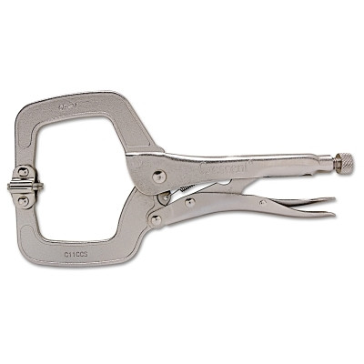 Crescent C11CCSVN Locking C-Clamp, Swivel Pads, Locking Grip, 11 in Long