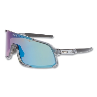 MCR Safety HK42BGZP Hulk HK4 Series Safety Glasses, Green Mirror, MAX3 Hard Coating, Polarized, Crystal Gray Polycarbonate Frame