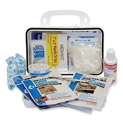 Medi-First 89611 Burn Kit, Deluxe, Treat a Variety of Burns, Plastic, Carry Handle