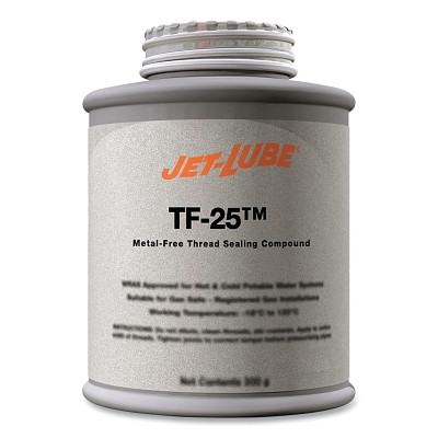 Jet-Lube 23502 TF-25 Heavy Duty Thread Sealant, .5 lb, Black, Brush Top Can