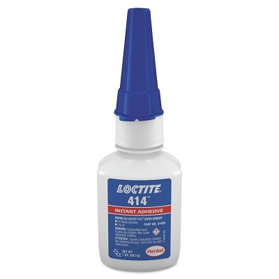 Loctite 233801 414 Super Bonder Instant Adhesive, Plastic Bonder, 1 oz, Bottle, Clear