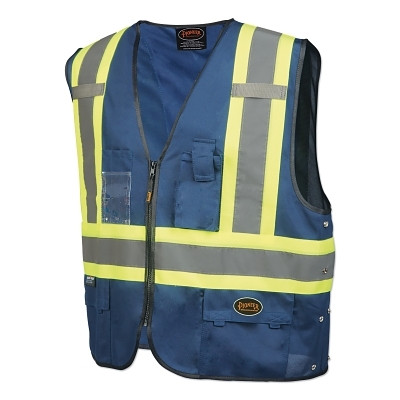 Pioneer V1021580USM 134NAU Safety Vest, S/M, Navy