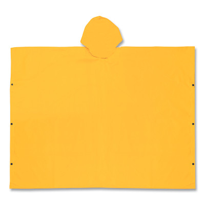 MCR Safety 2000 Schooner Poncho, 0.35 mm, PVC/Polyester, Yellow, Univeral