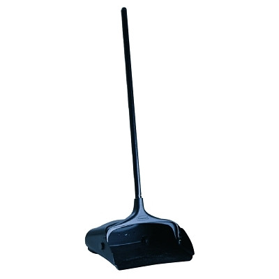 Rubbermaid Commercial FG253100BLA Executive Series Lobby Pro Dustpan, w/Handle, 11-1/4 in x 12-3/4 in, Plastic, Black