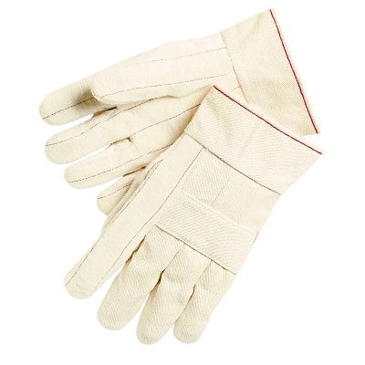 MCR Safety 9124K Hot Mill Gloves, Large, Natural, 24 oz Cotton, Recycled Liner