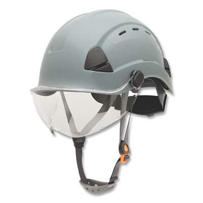 Fibre-Metal by PIP FSH11009 Safety Helmet, 6-point Ratchet Suspension, Vented, Gray